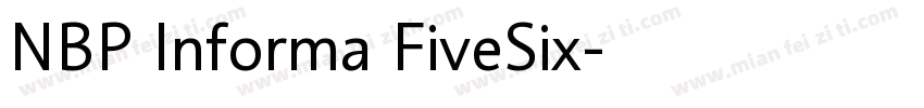 NBP Informa FiveSix字体转换